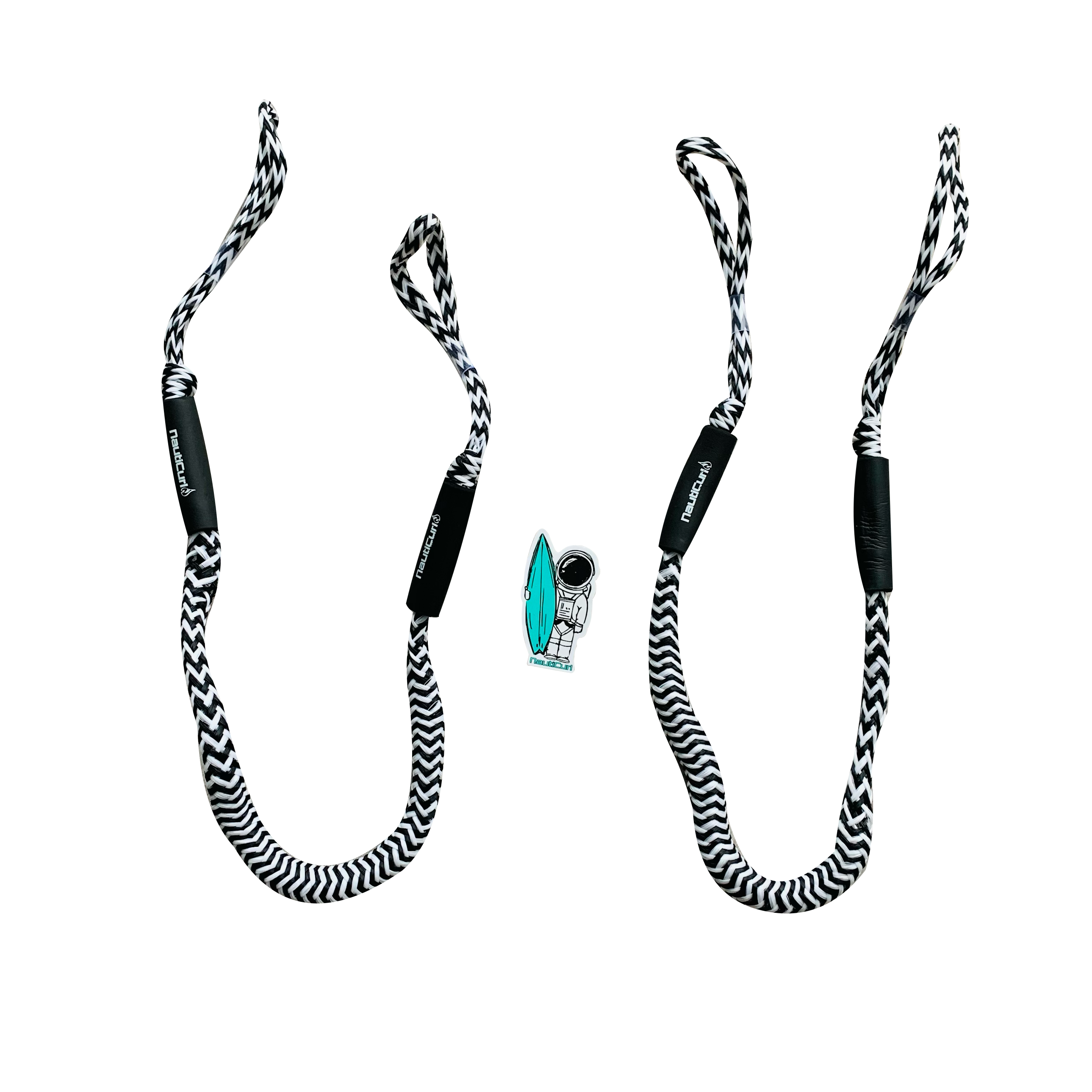 NautiCurl Bungee Boat Ropes - Shock Absorbing (2 Ropes)