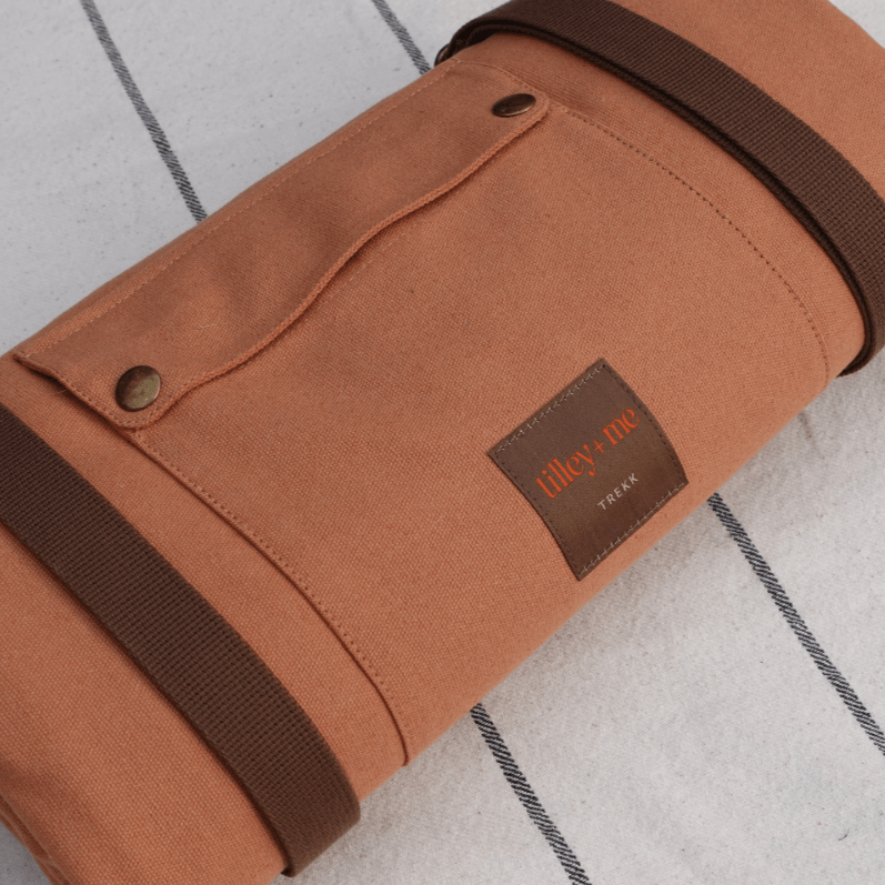 Trekk Convertible Travel Mat - Portable Canvas Bed for Dogs & Humans | Camping, Concerts, Picnics