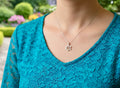 Sterling silver messianic star of david necklace with gold inlayed gold cross at the center crucifix seal of solomon