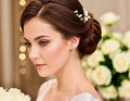 Gold cross earrings rainbow zircon hoop with dangle multi color cz for women girls weddings bridesmaid jewellery jewelry