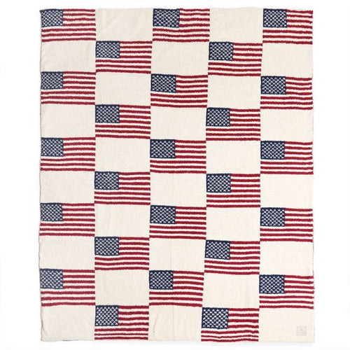 American Flag Throw Blanket