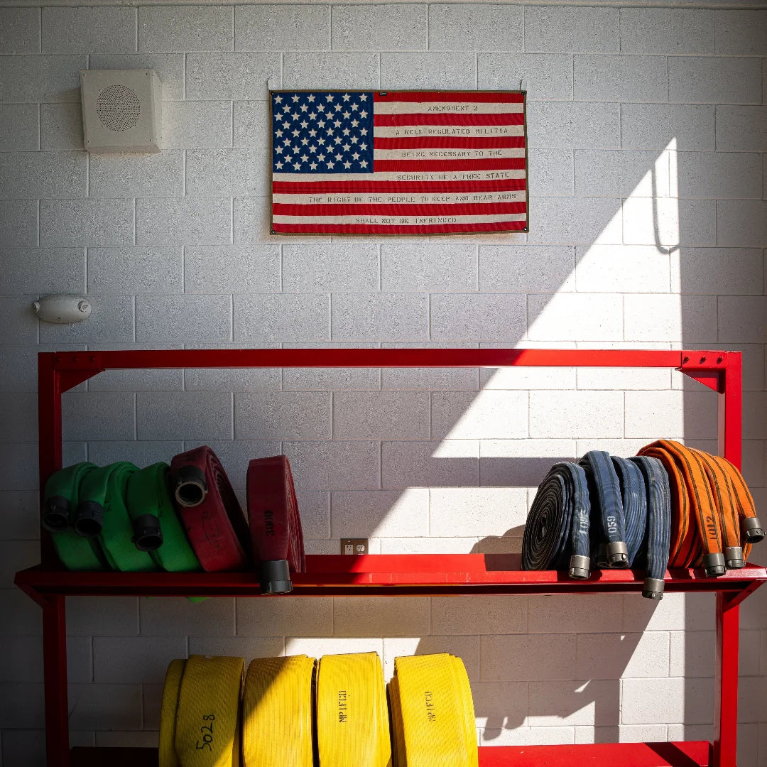 American Flag - Fire Hose - Second Amendment