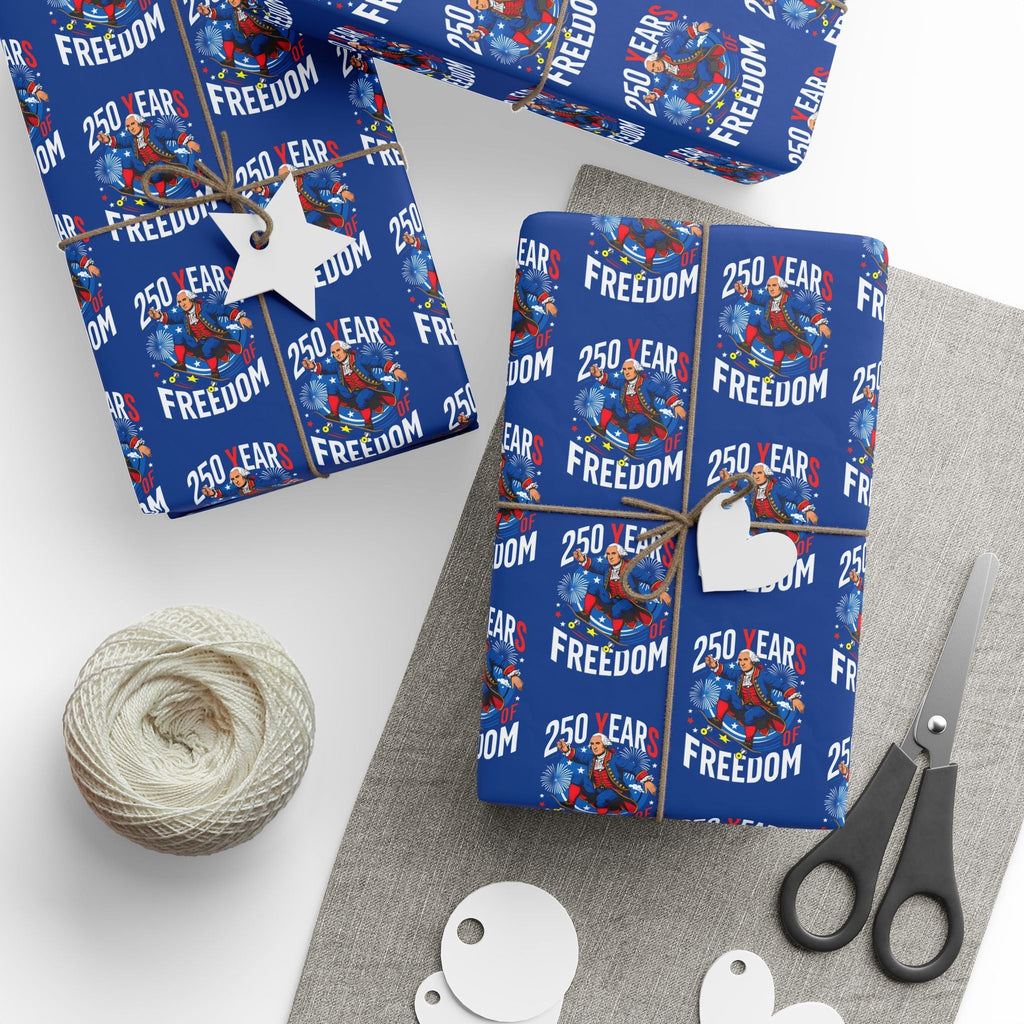 America 250th Anniversary Freedom Custom Wrapping Paper Roll
