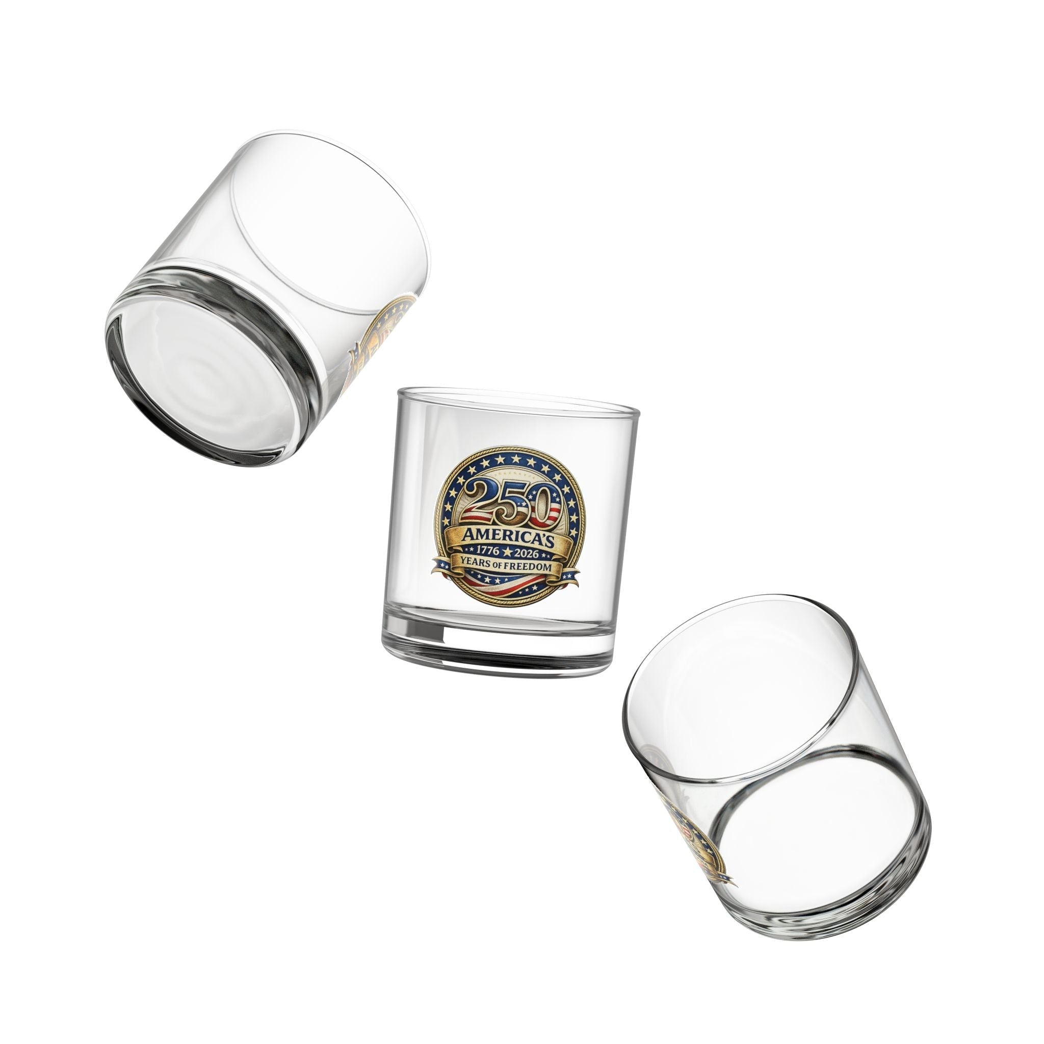 America's 250 Years of Freedom Glass