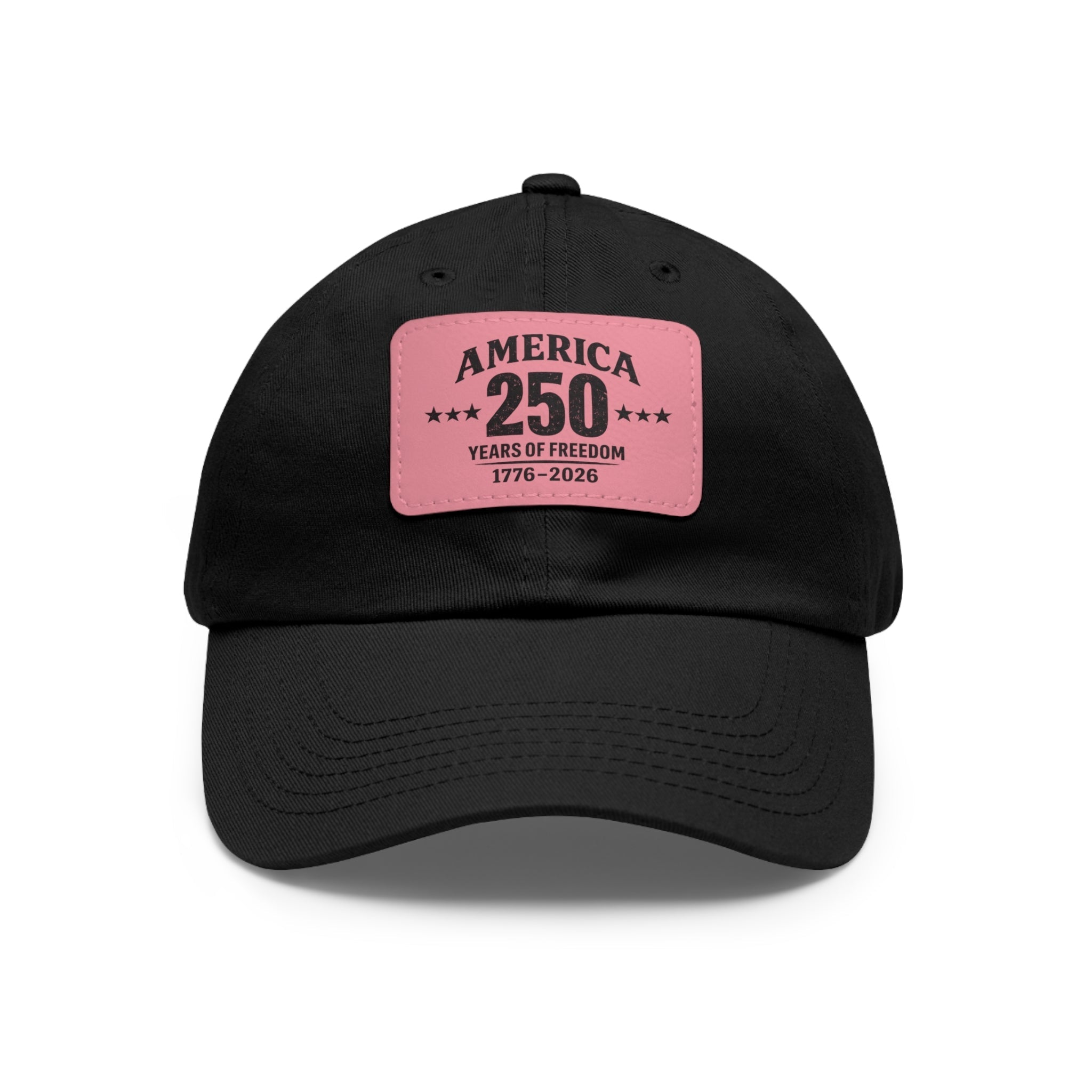 America's 250th Leather Patch Hat — 1776–2026 Patriotic Edition