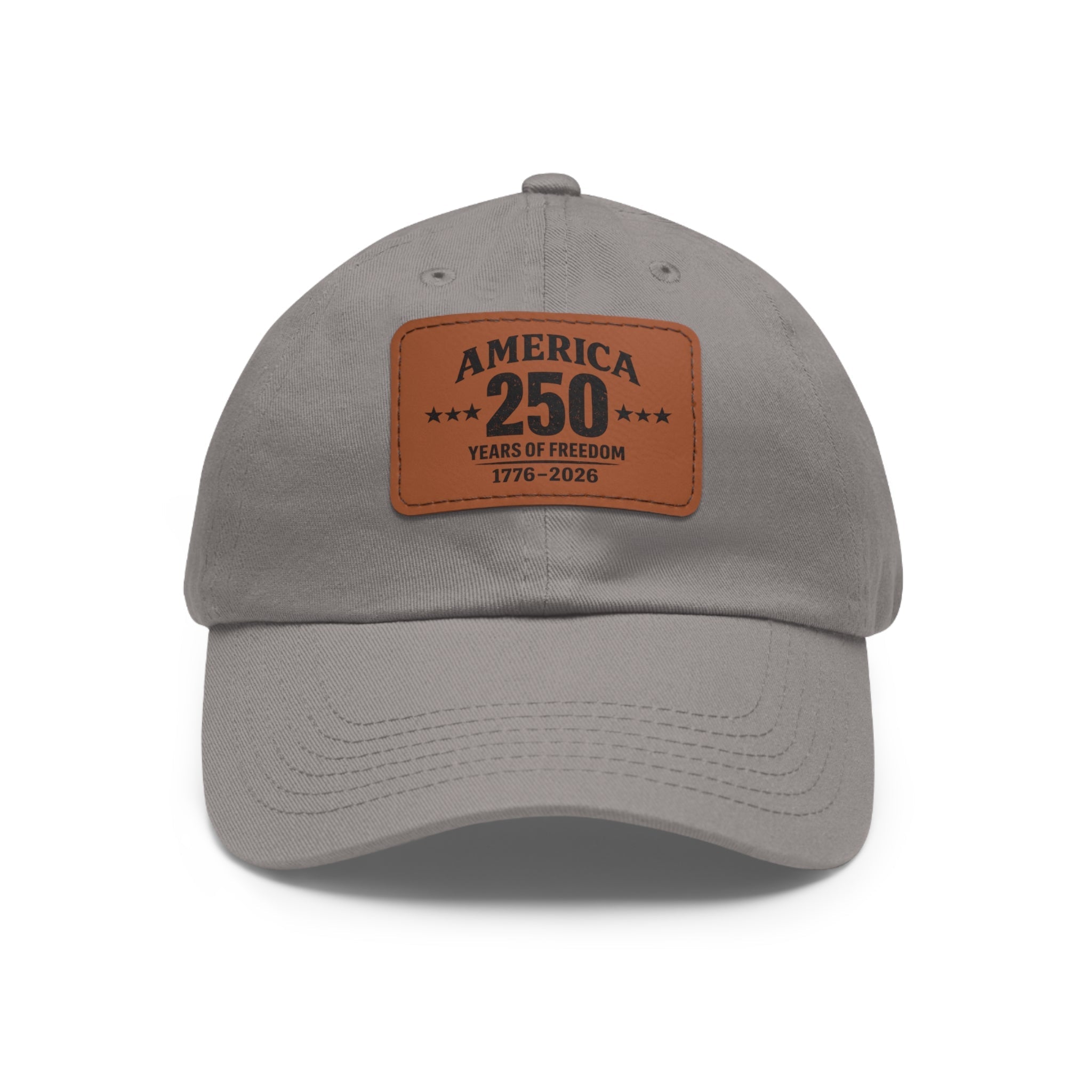 America's 250th Leather Patch Hat — 1776–2026 Patriotic Edition