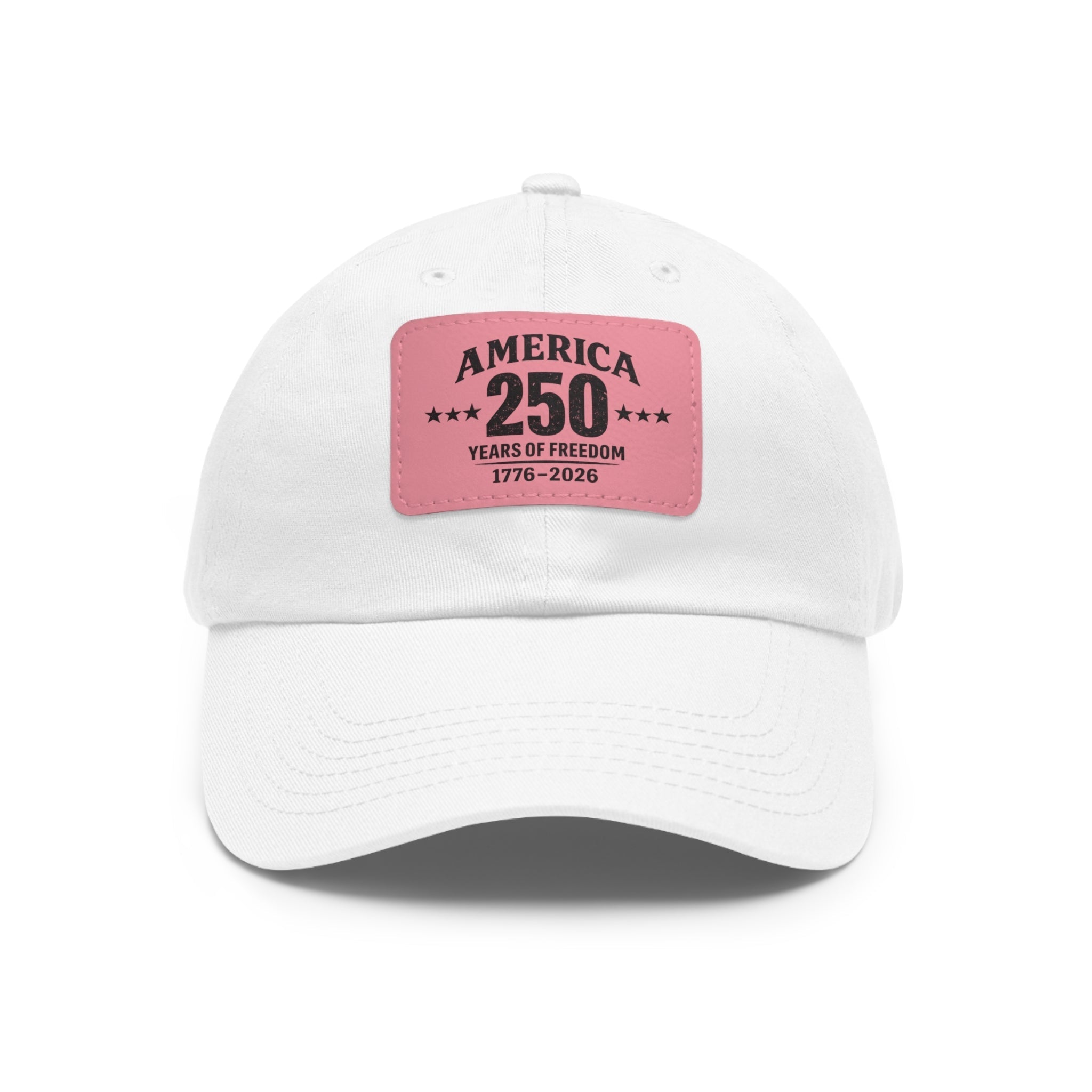 America's 250th Leather Patch Hat — 1776–2026 Patriotic Edition