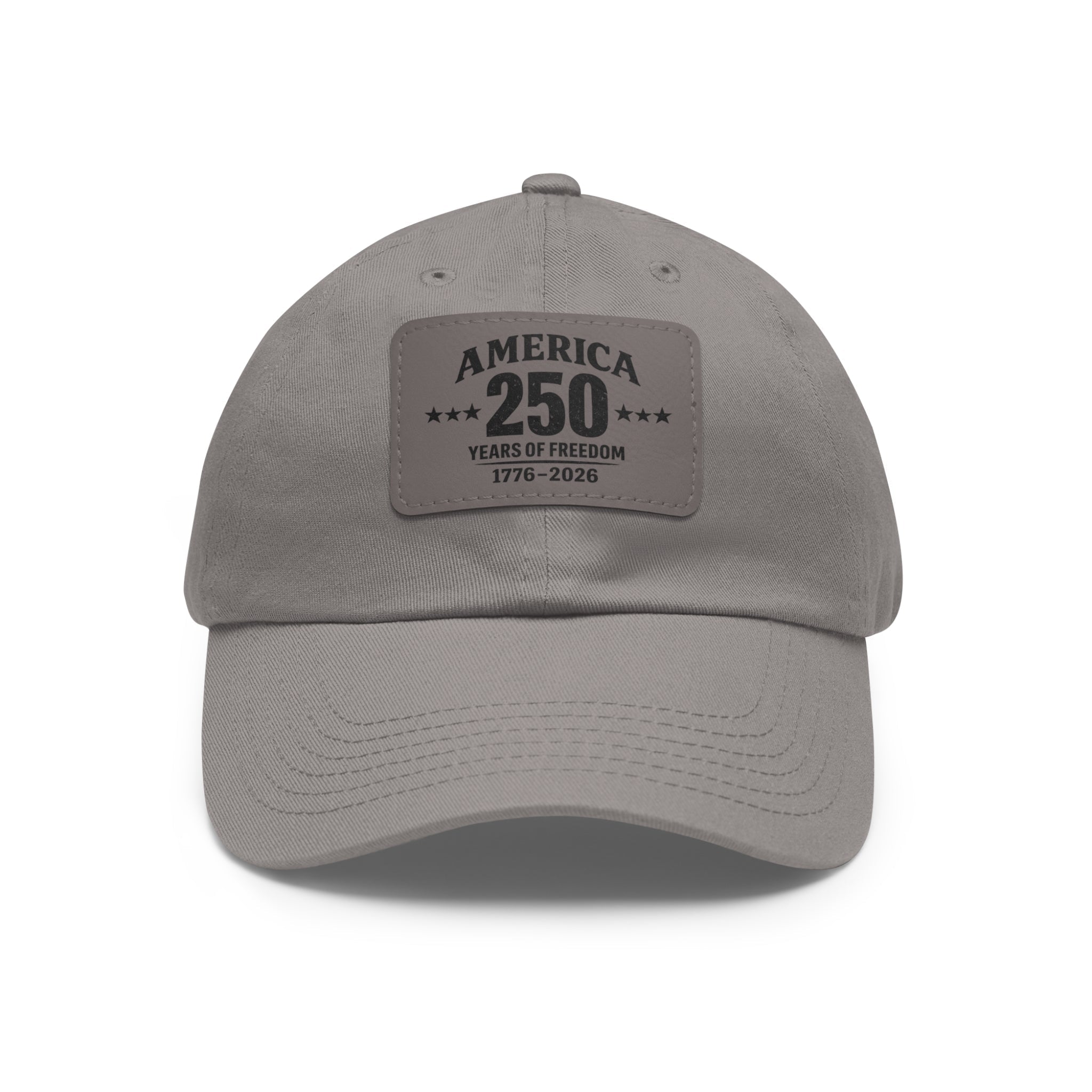 America's 250th Leather Patch Hat — 1776–2026 Patriotic Edition