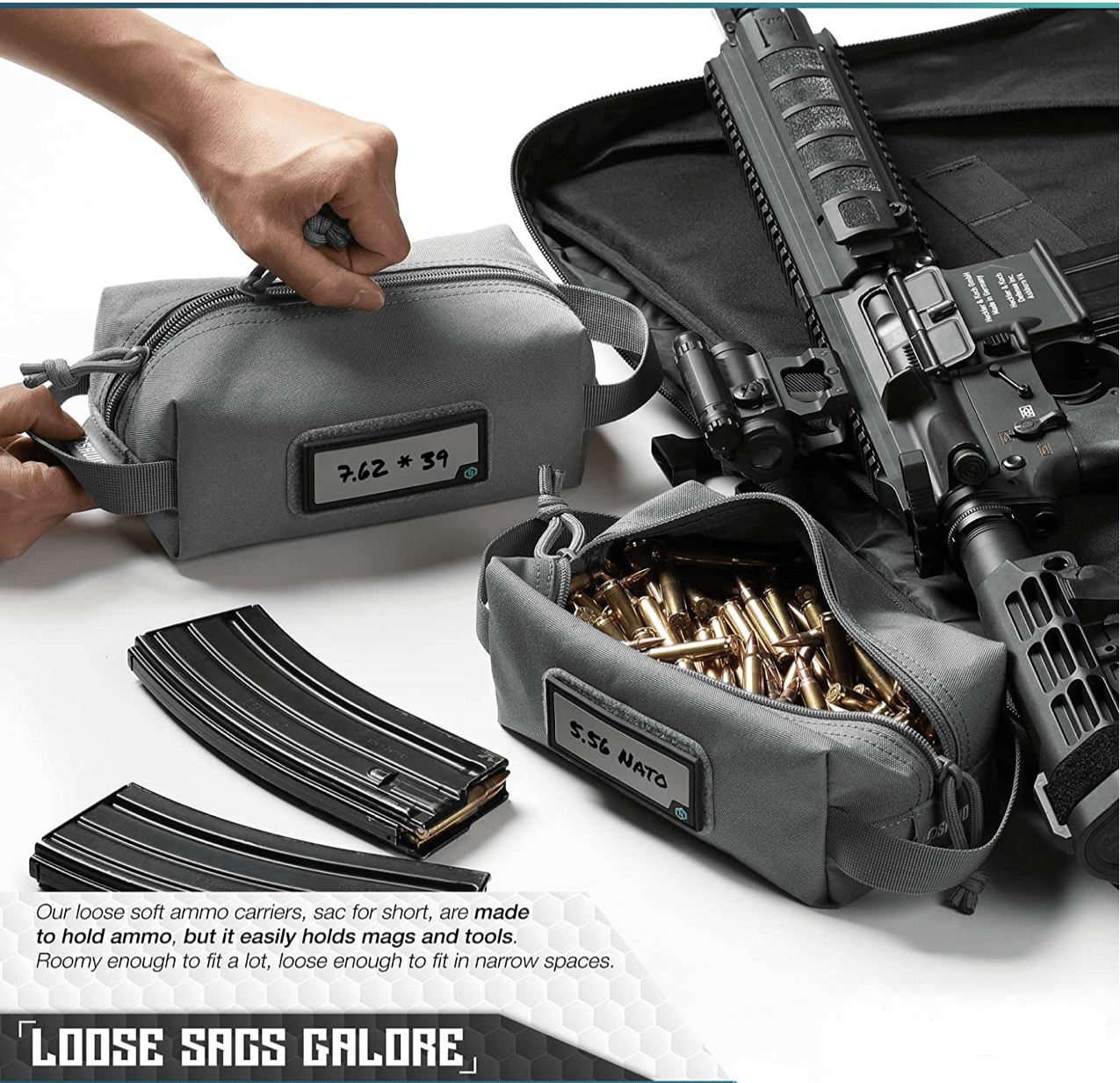 Soft Tactical Storage Pouch (4 Pack)