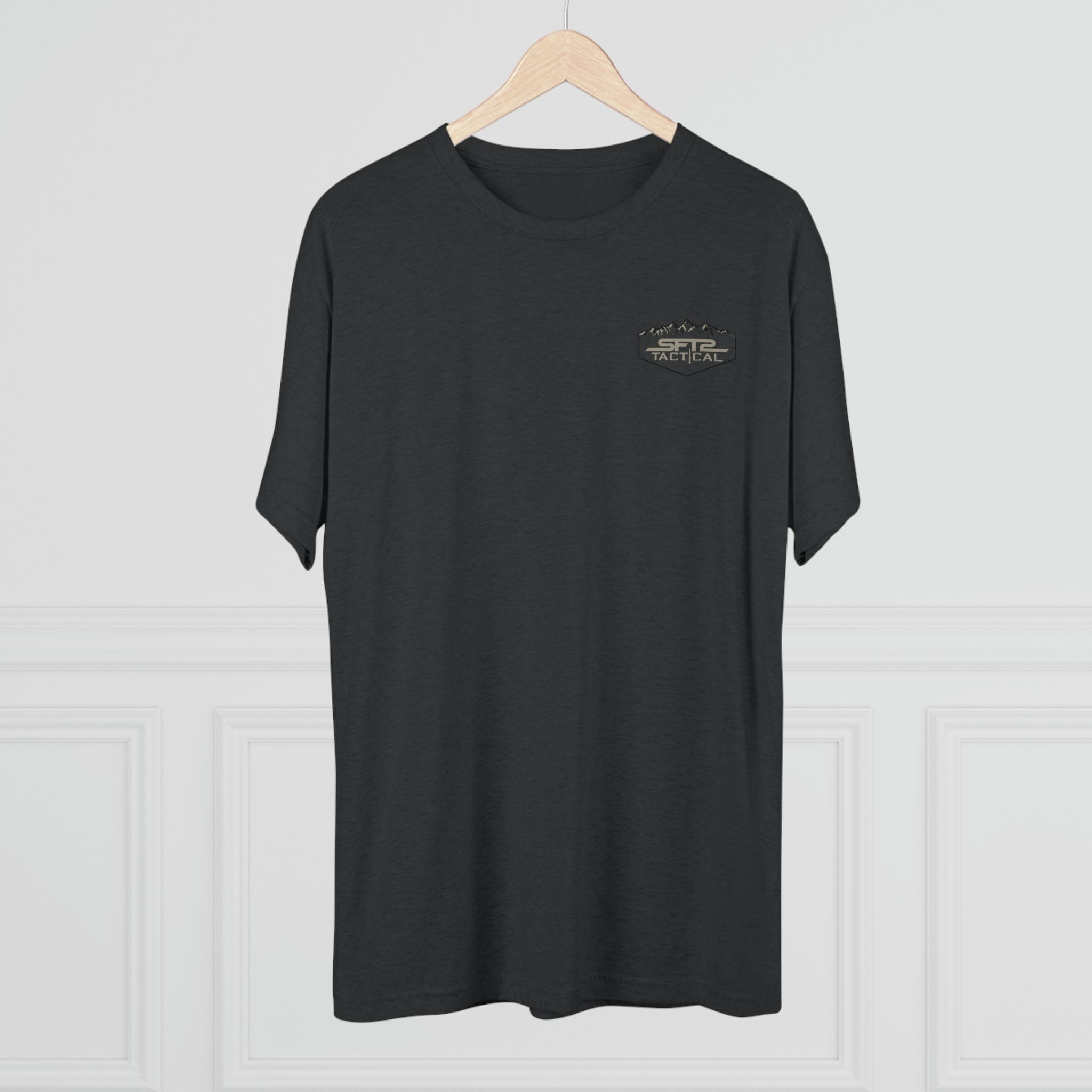 Camo Logo Mountain - Tri-Blend Crew Tee