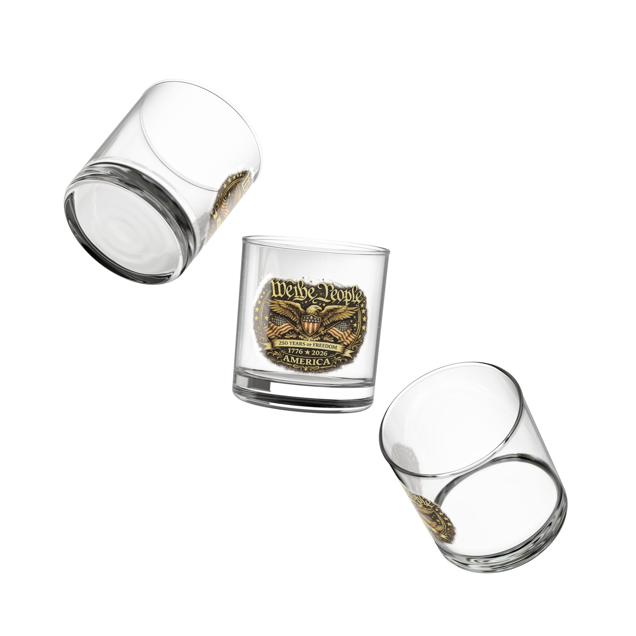 We the People – 250 Years of Freedom Heritage Glass (1776–2026 Edition)