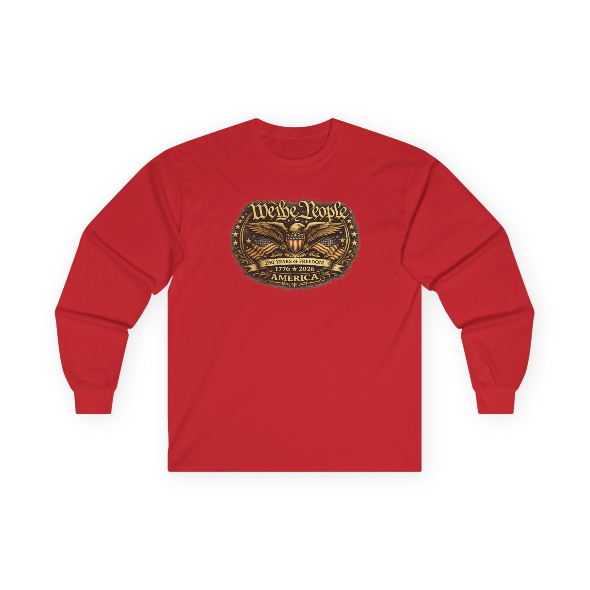 We the People – 250 Years of Freedom Heritage Long-Sleeve T-Shirt (1776–2026 Edition)