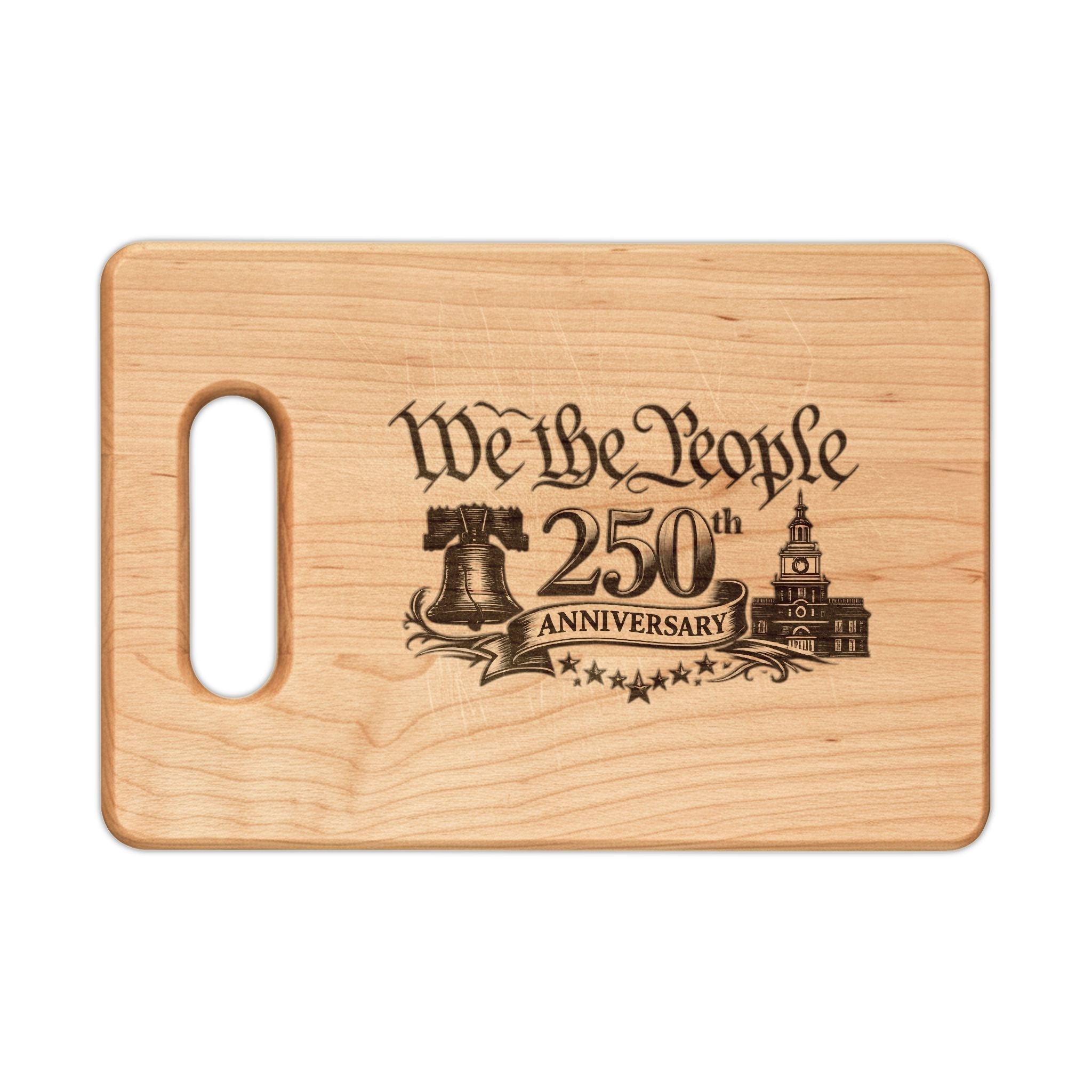 We the People 250th Anniversary of America Wooden Cutting Boards